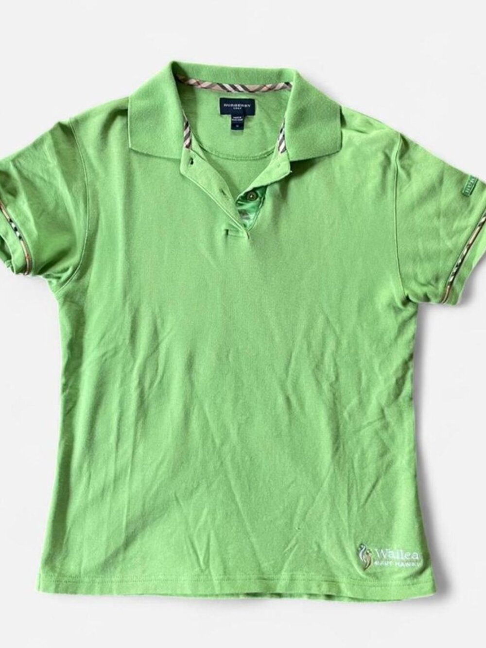 Burberry Women's Golf Polo Shirt in Green - size small